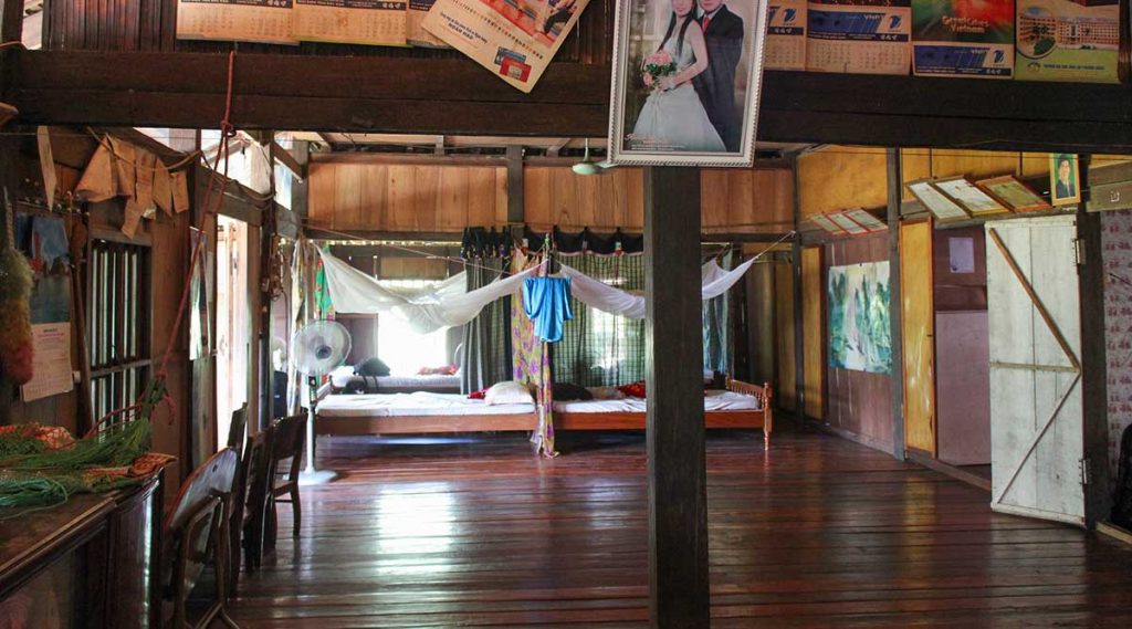 binnen in een homestay in Vietnam