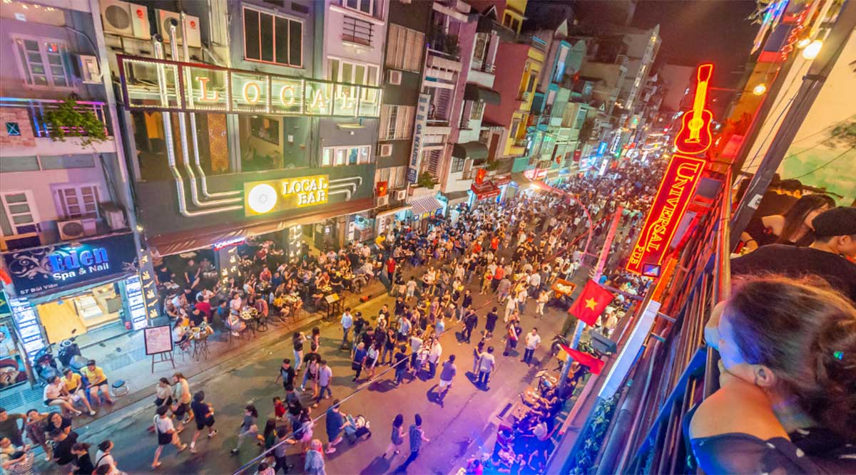 Bui Vien Street backpackers centrum van Ho Chi Minh City