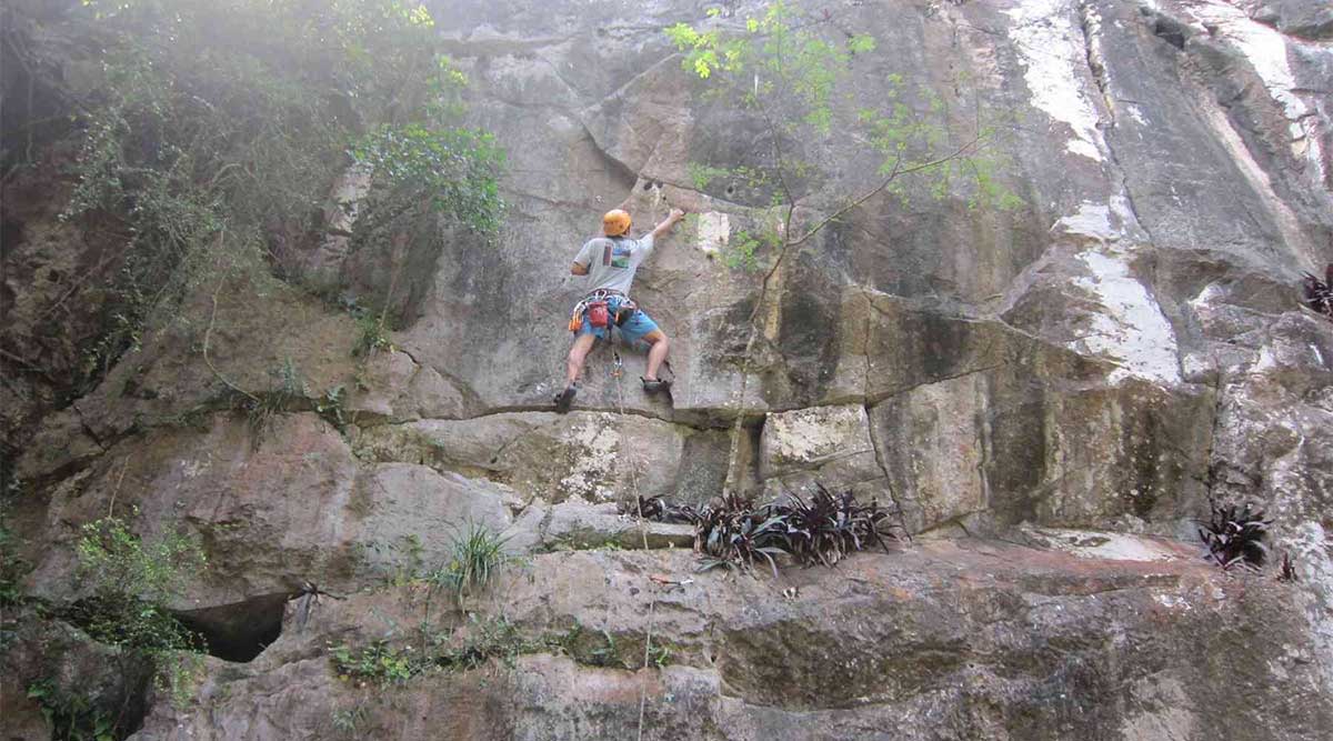 Rotsklimmen op de Marble Mountains