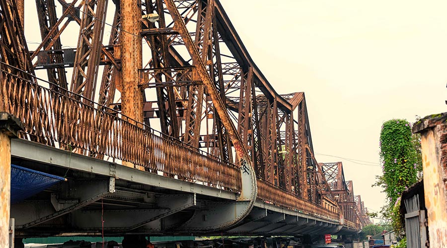 Long Bien Bridge - brug in Hanoi