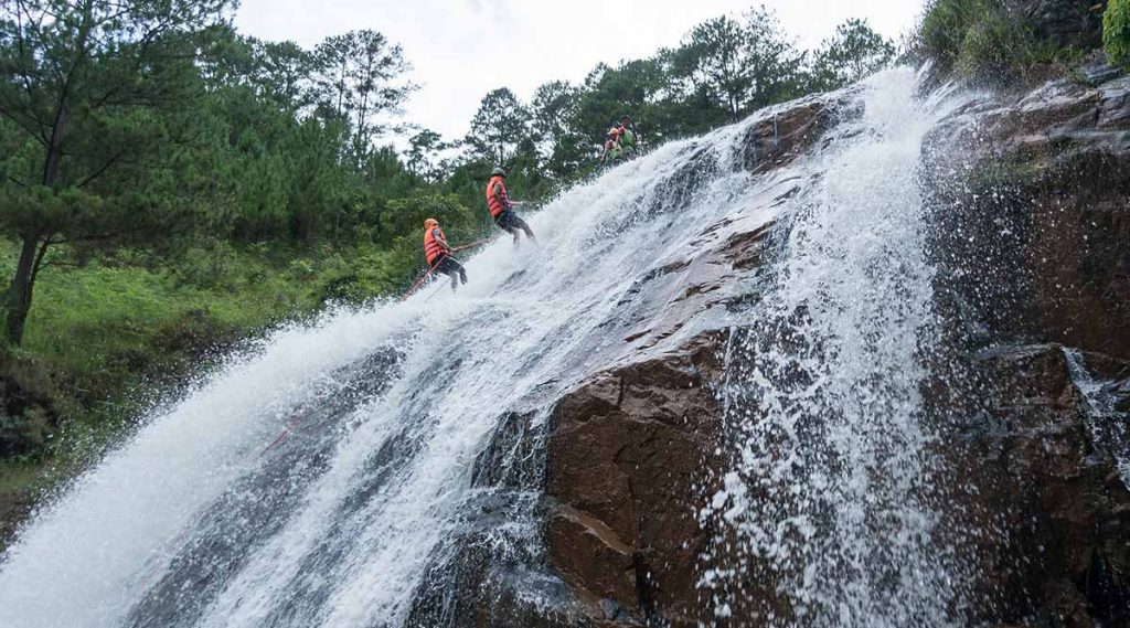 Canyoning in Dalat bij Datanla waterval