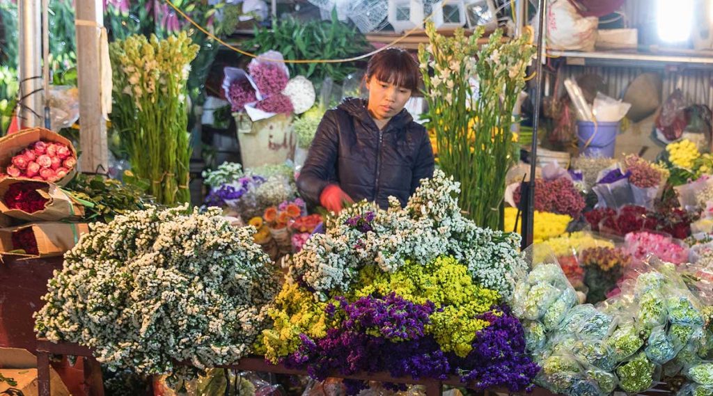 Hanoi Bloemenmarkt