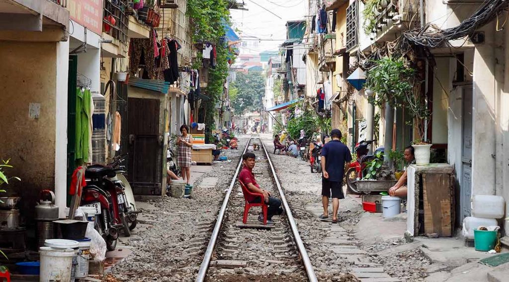 Hanoi train street