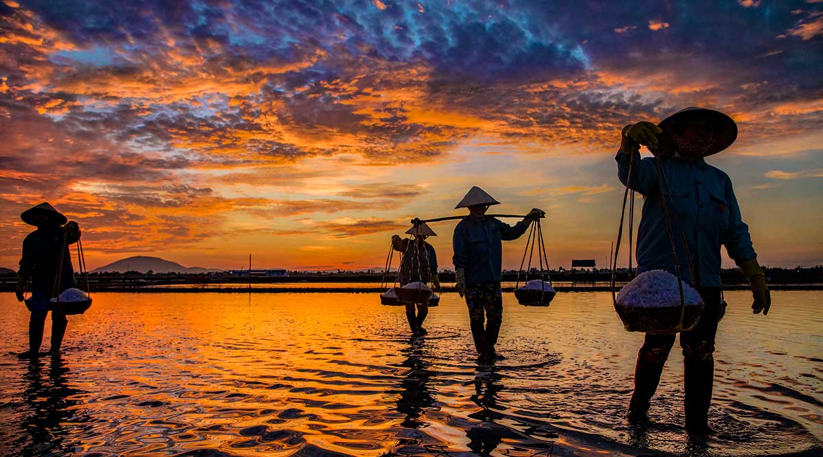 Hon Khoi Salt Fields bij Nha Trang