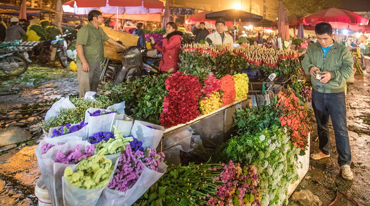 Quang Ba bloemenmarkt