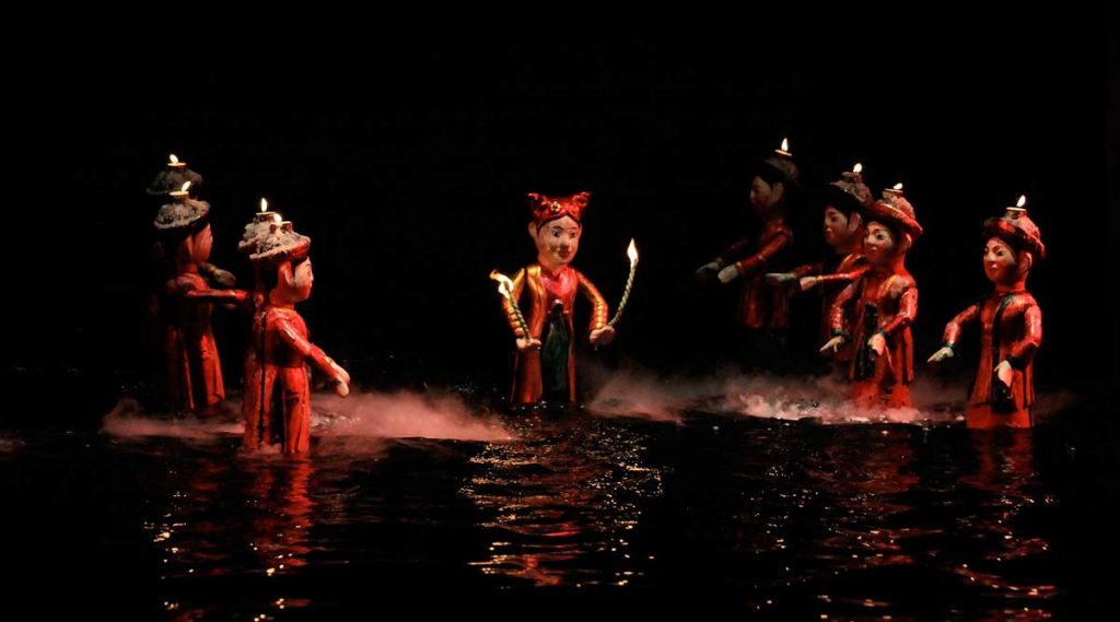 waterpoppenshow in Hanoi