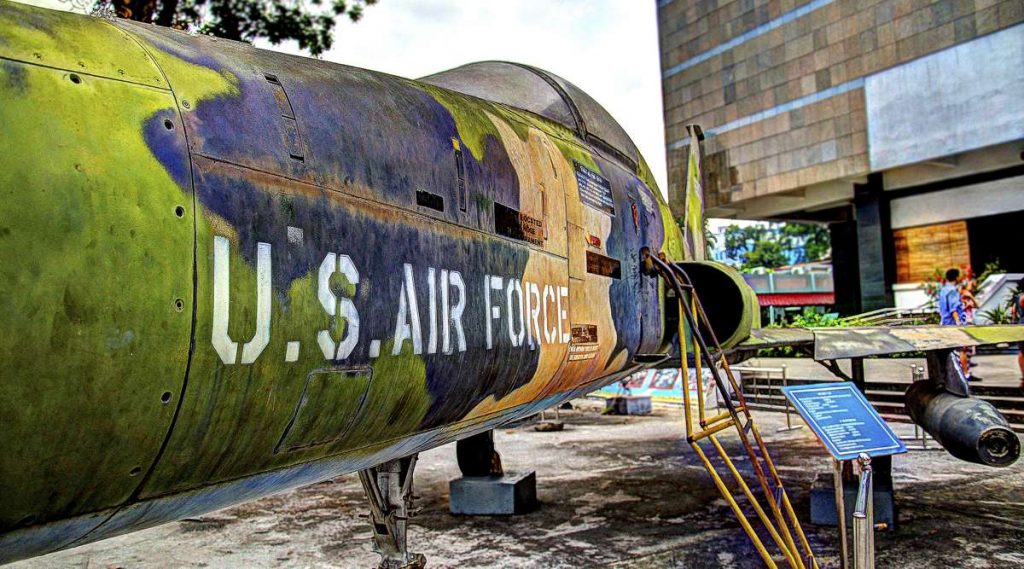 straaljager in het War Remnants Museum
