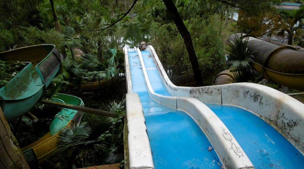 verlaten waterpark in Hue