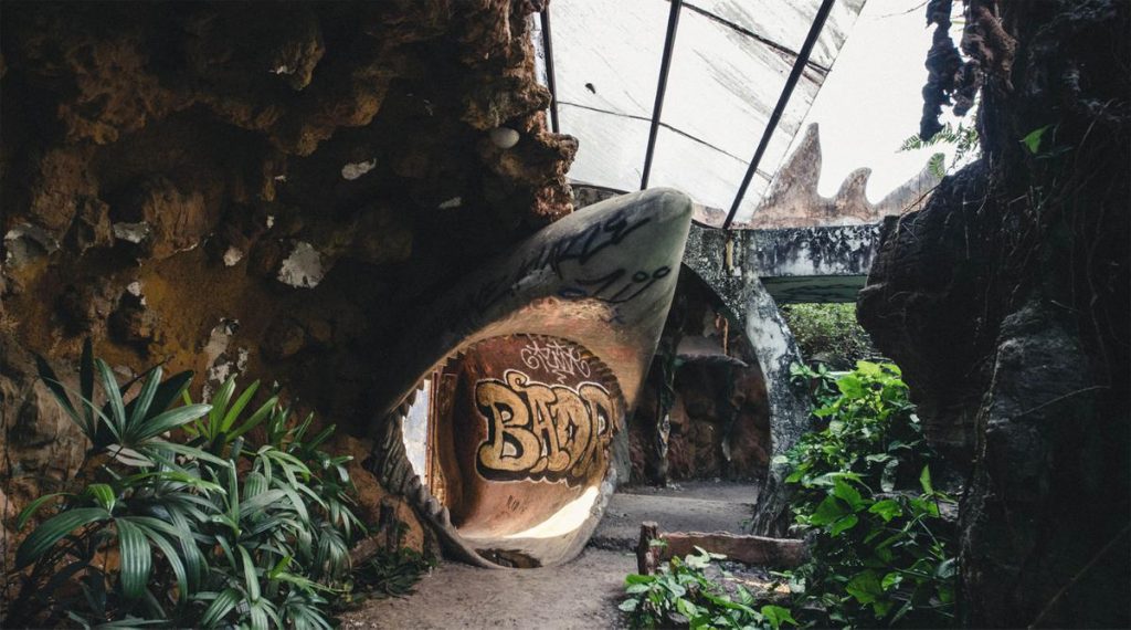 verlaten waterpark in Hue
