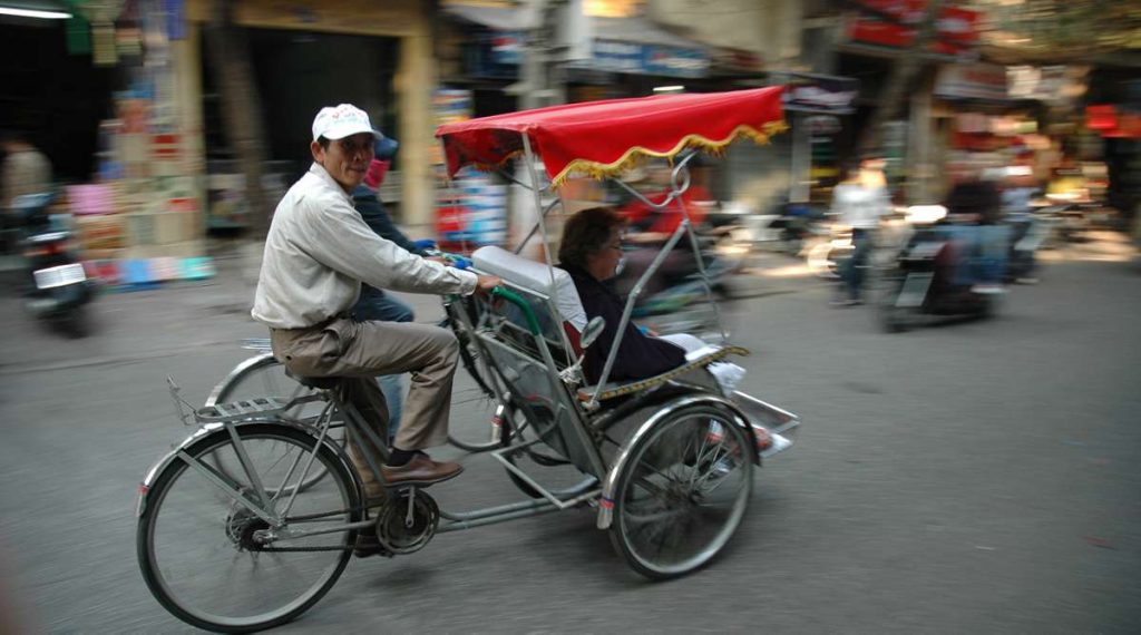 Cyclo fiets tour in Hanoi