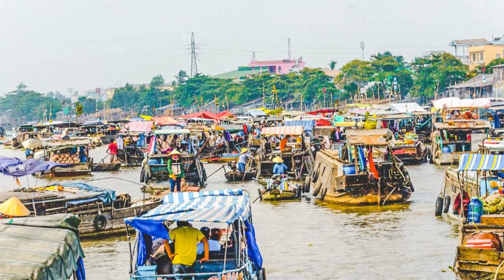 Cai Rang drijvende markt Mekong Delta tour