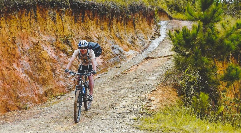 Crazy 8 mountainbiken in Dalat