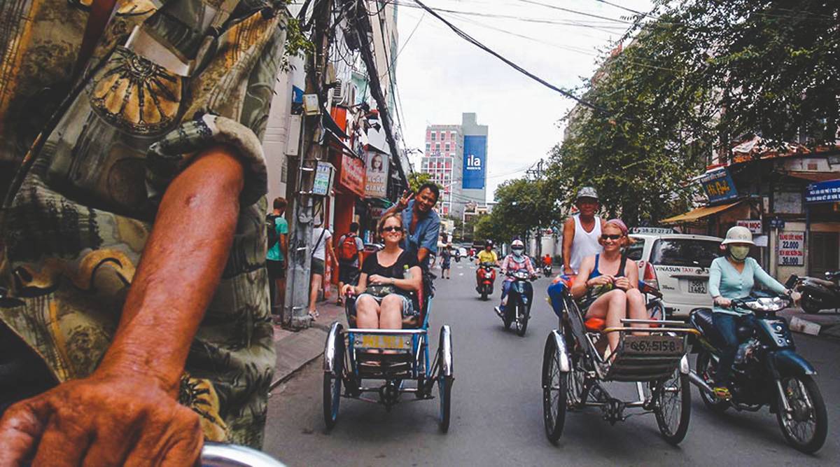 Cyclo tour Saigon