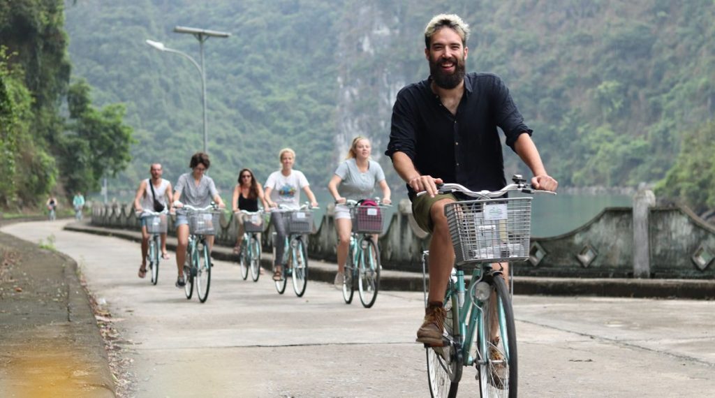 fietsen in Cat Ba