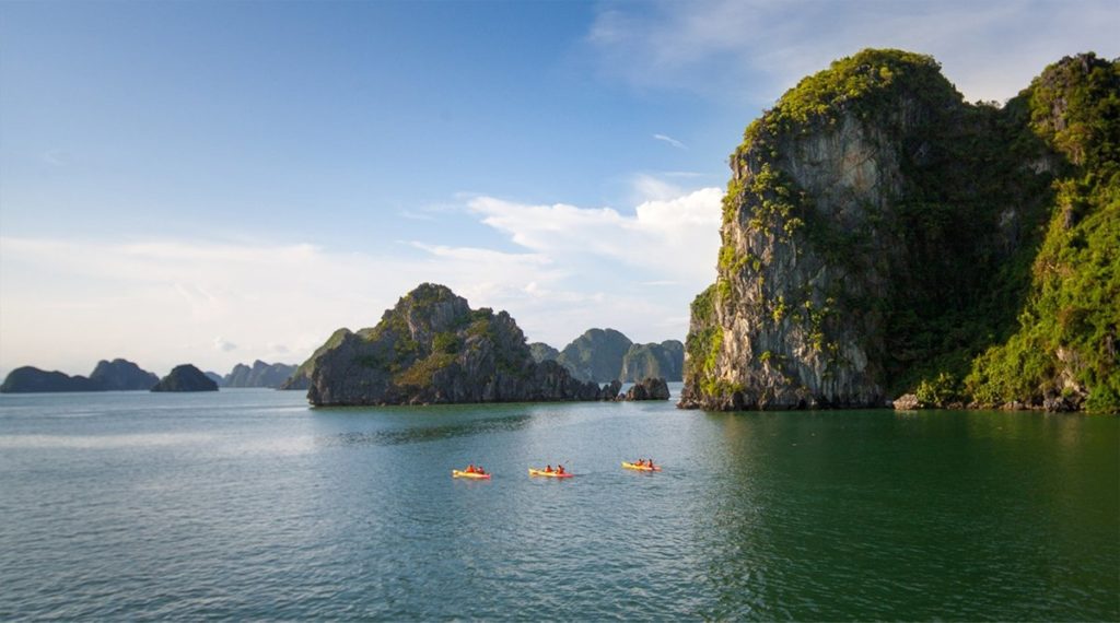 kajakken Halong Bay