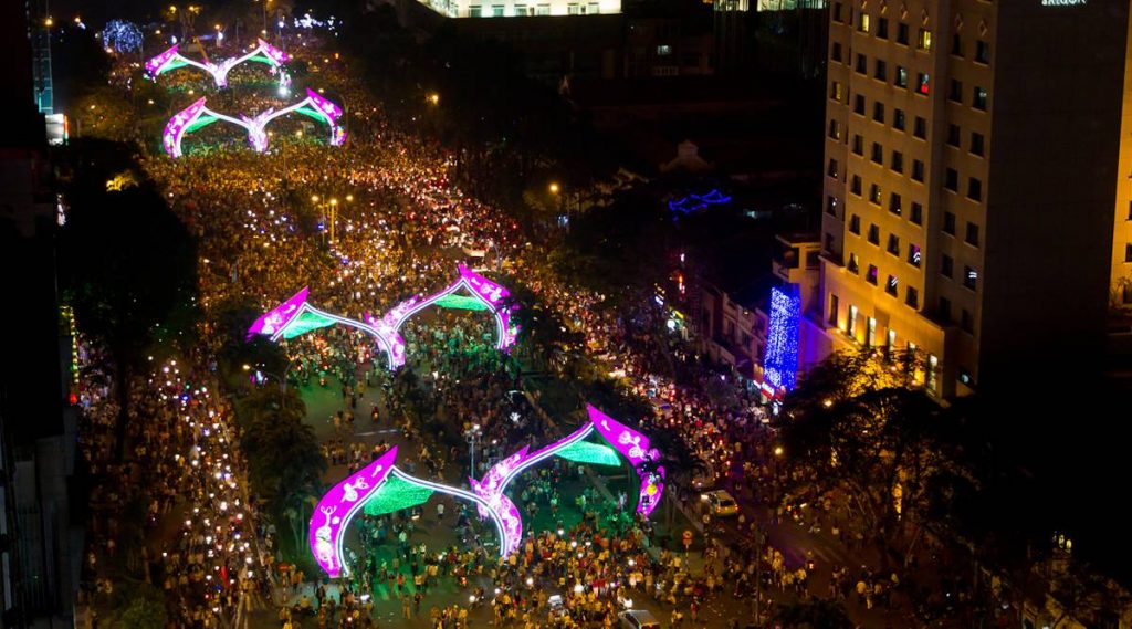 Nieuwjaar in Ho Chi Minh City