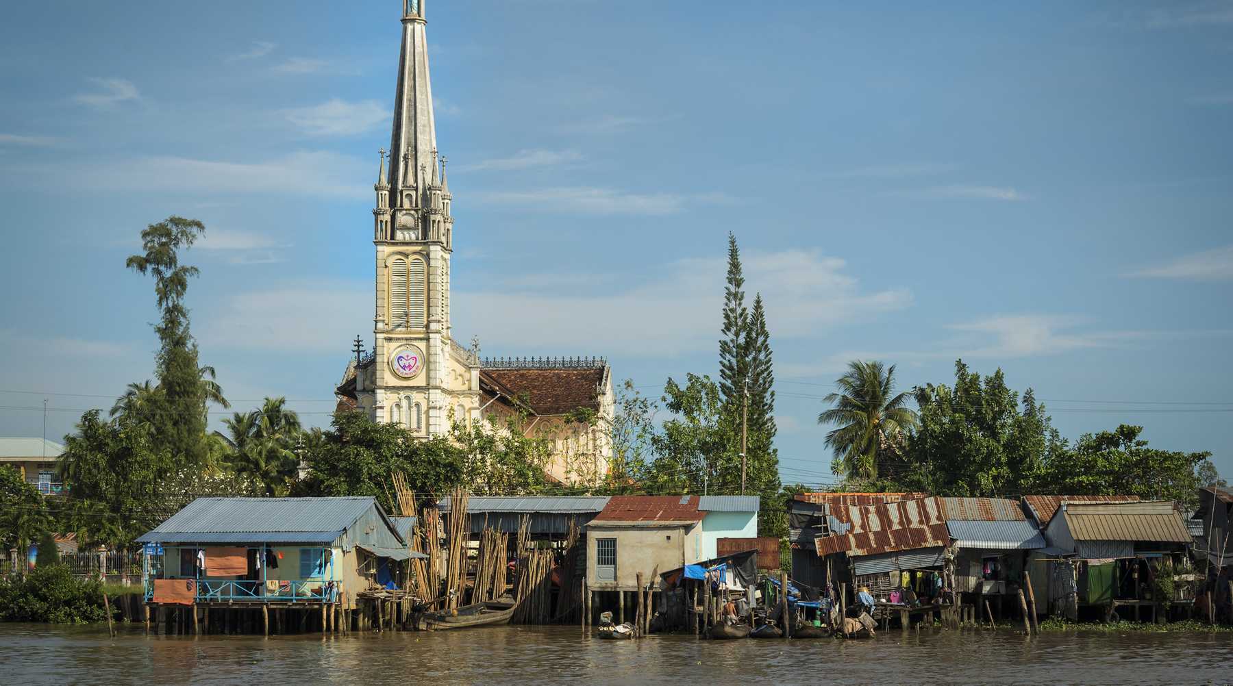 Cai Be in de Mekong Delta