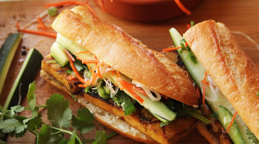 broodje vegetarisch eten Vietnam