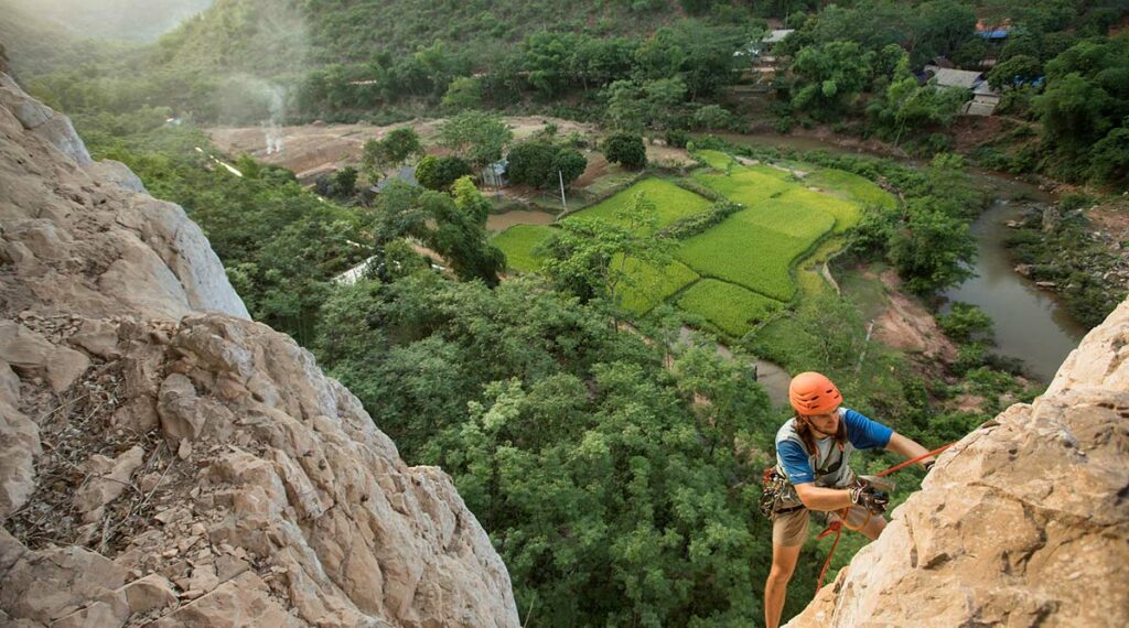 Mai Chau klimmen