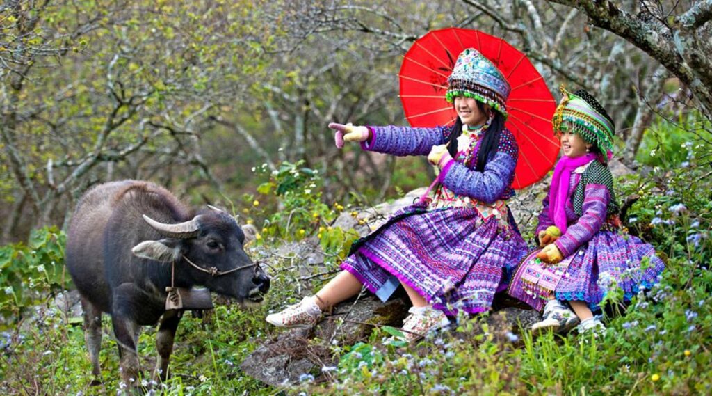 Moc Chau etnische minderheid