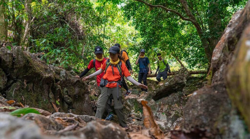 trekking in Phong Nha jungle