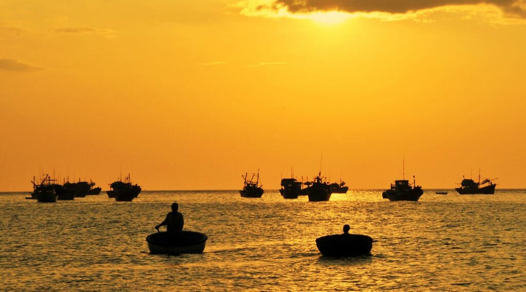 Mui Ne zonsondergang Vietnam