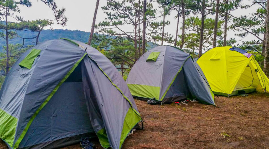 kamperen in Bidoup Nui Ba Nationaal Park