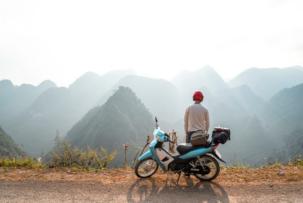 Ga Giang Loop met de motor